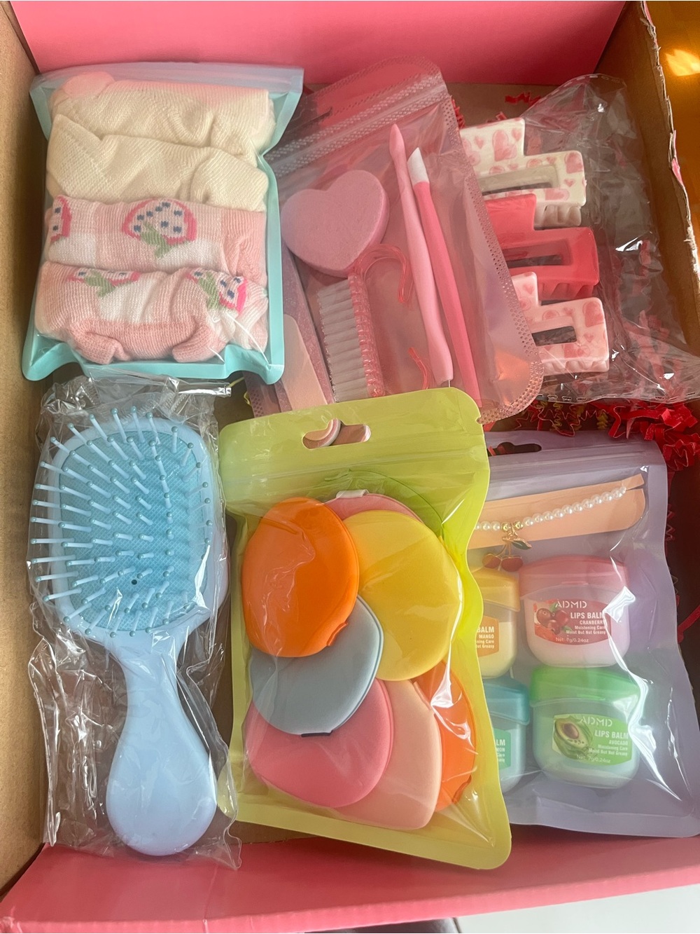 Pink Home Party Beauty Accessory Set by